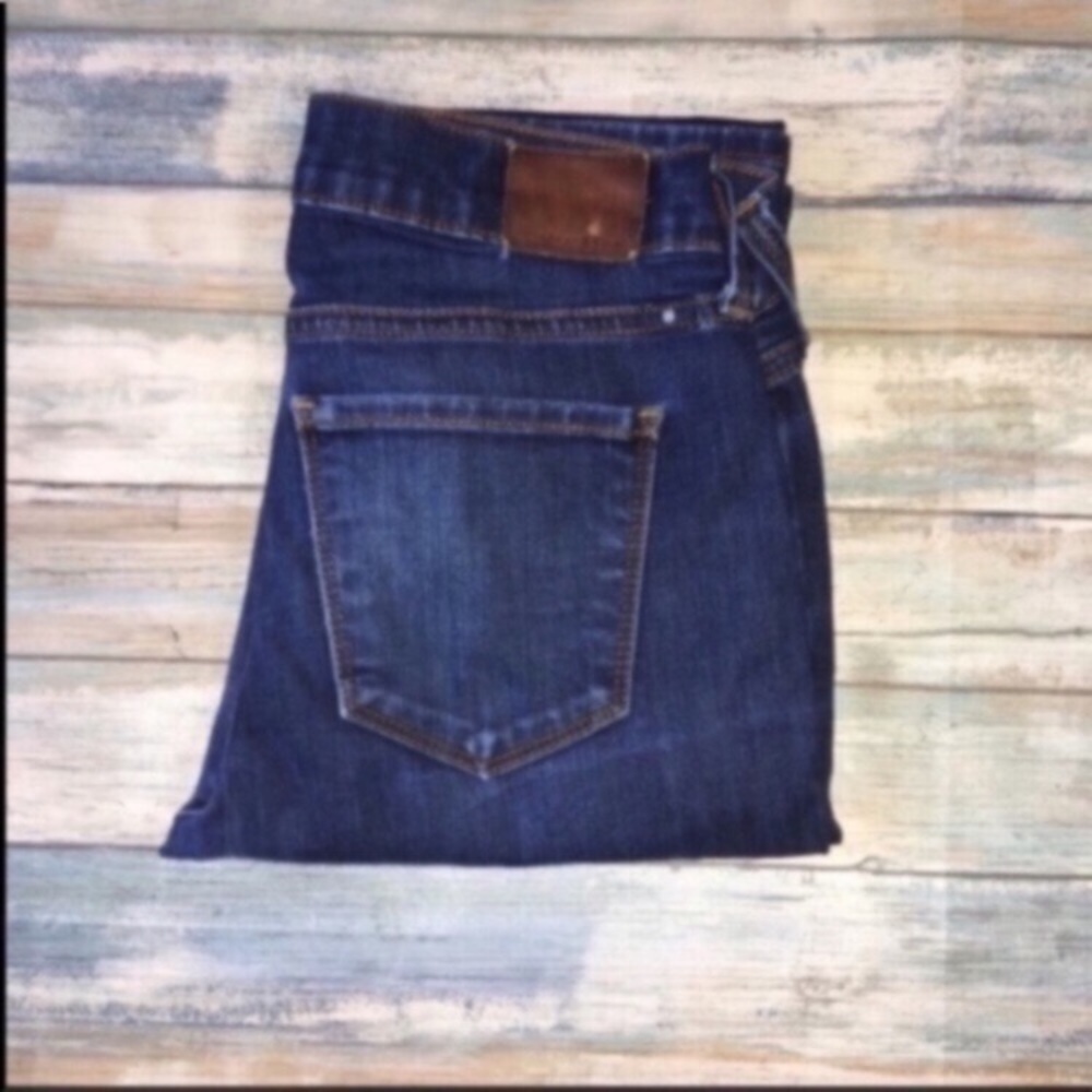 Lucky Brand Brooke Straight Jeans Dark Wash Stretch Denim Women’s 25 - Picture 2 of 6